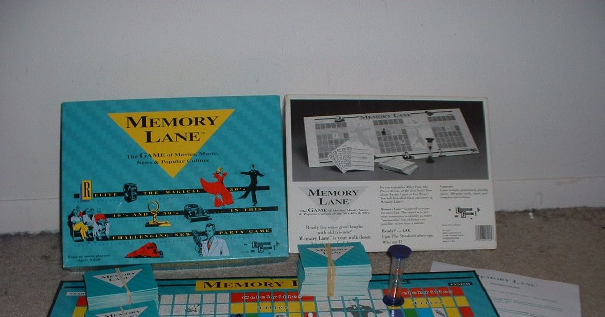 Memory Lane Board Game BoardGameGeek
