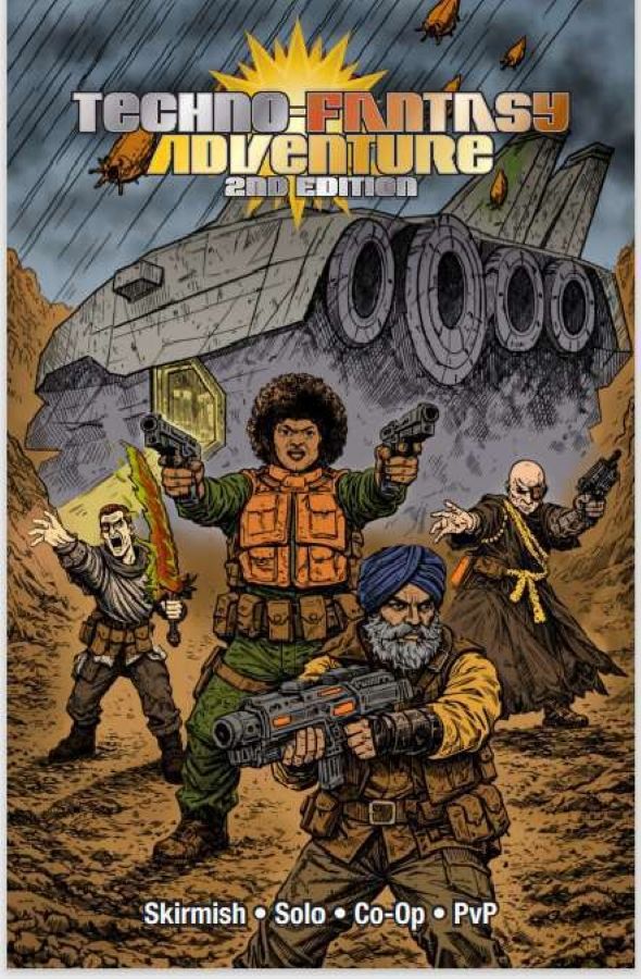 Cover art for Techno-Fantasy Adventure: 2nd Edition