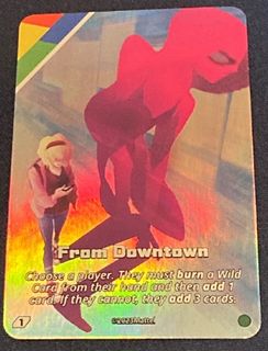 UNO Ultimate: Ghost-Spider – From Downtown Foil Chase Card