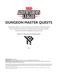 RPG Item: Adventurers League Dungeon Master Quests (Tales from the Yawning Portal)