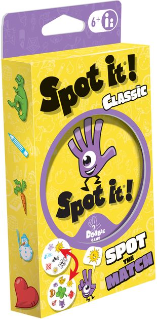 Spot It Party Board Game Matching Card Game with spot Sport /& Alphabet for Kids Family Fun Double find it English Version