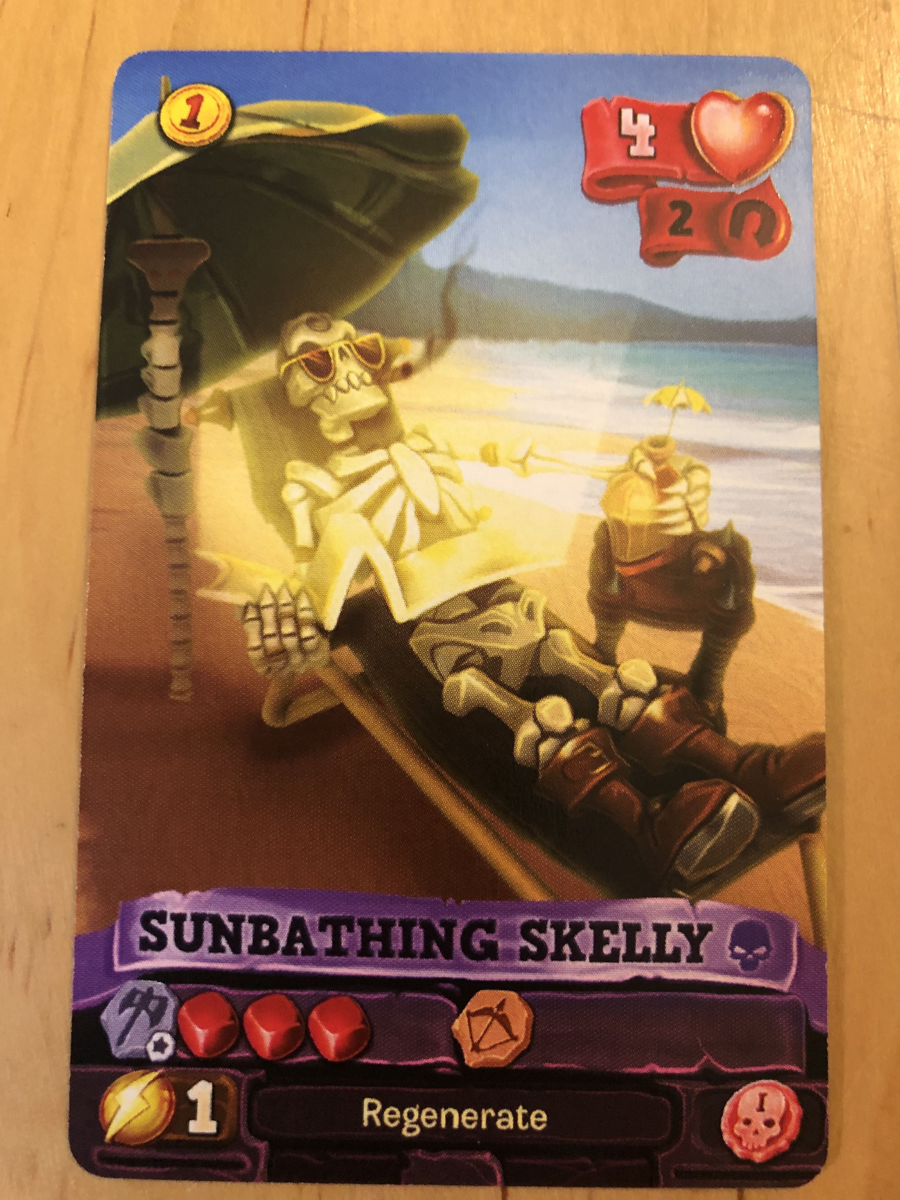 Valor & Villainy: Minions of Mordak – Sunbathing Skelly Promo Card