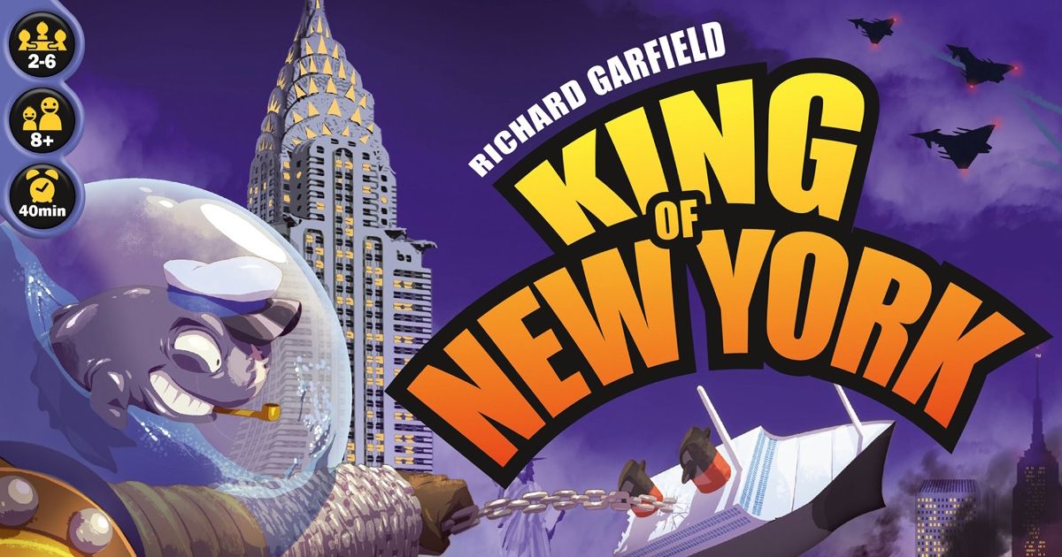IELLO: King of New York, 6 Monsters, Enthralling Theme, Simple, Fast-Paced,  Strategy Board Game, for 2 to 6 Players, Ages 10 and Up