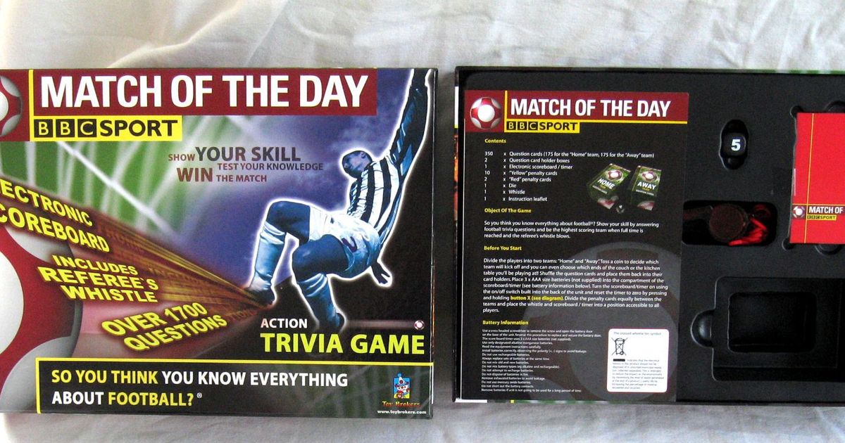 Match of the Day Electronic Trivia Game Board Game BoardGameGeek
