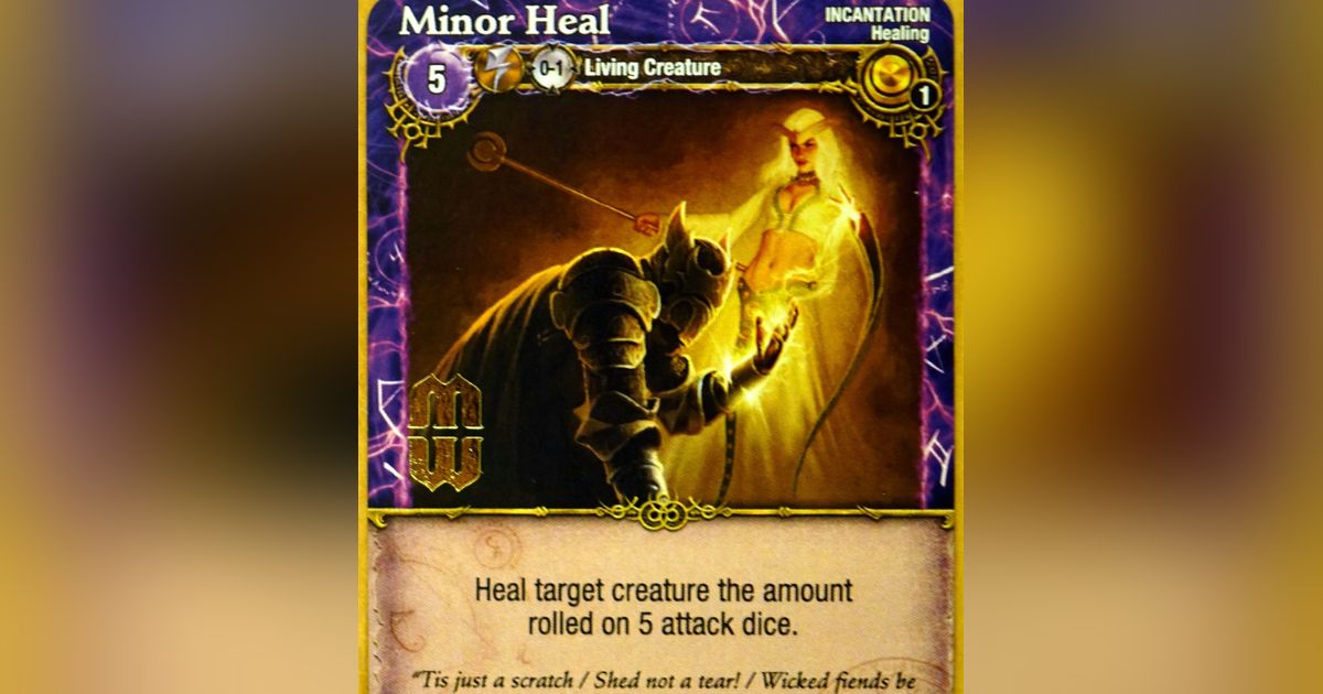 Mage Wars: Minor Heal Promo Card | Board Game | BoardGameGeek