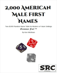 RPG Item: 2,000 American Male First Names