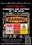 RPG Item: Apocalypse 28mm: Warnings and Notices of the Dead