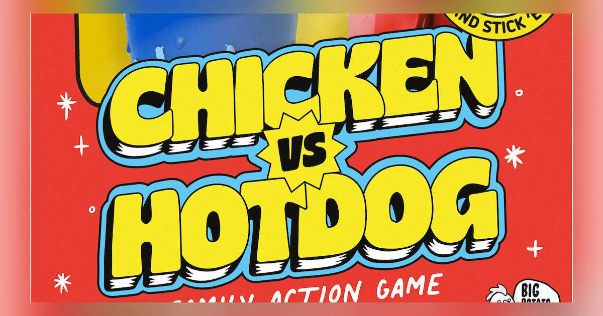  Big Potato Chicken vs Hotdog: The Ultimate Challenge Party Game  for Flipping-Fun Families, Board Game for Game Nights : CDs & Vinyl