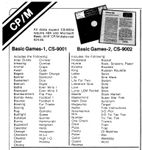 Video Game Compilation: Basic Games-1, CS-9001