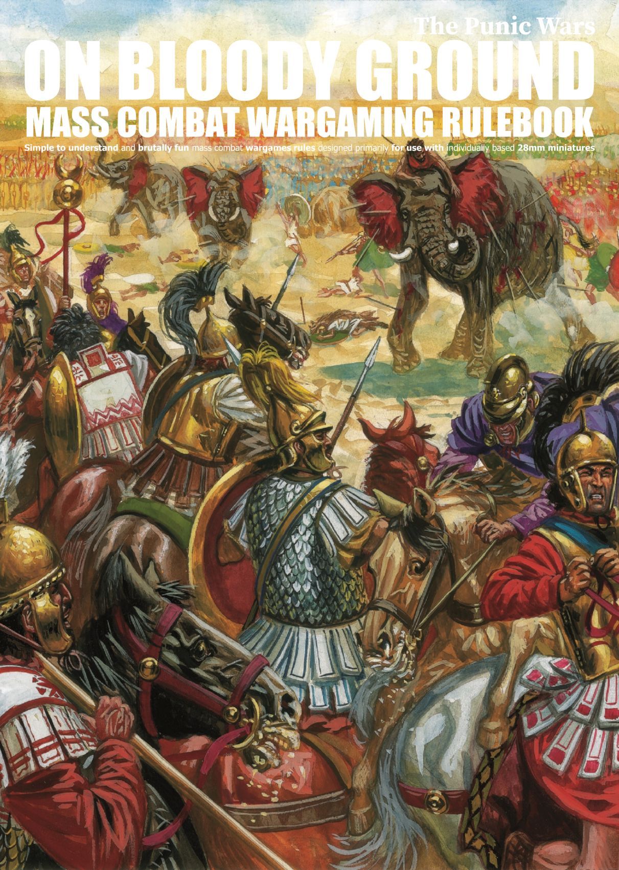 Cover art for On Bloody Ground: The Punic Wars – Mass Combat Wargaming Rulebook