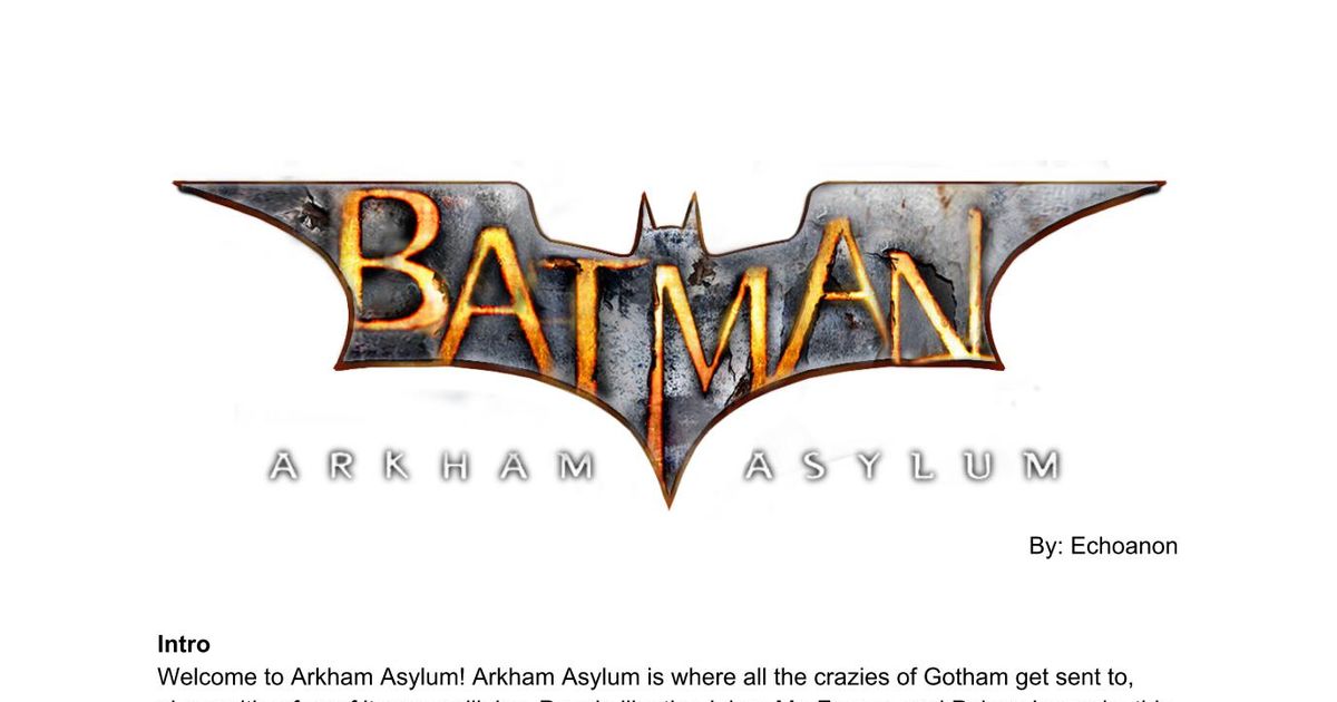 Batman: Arkham Asylum Walkthrough Getting the Titan Formula