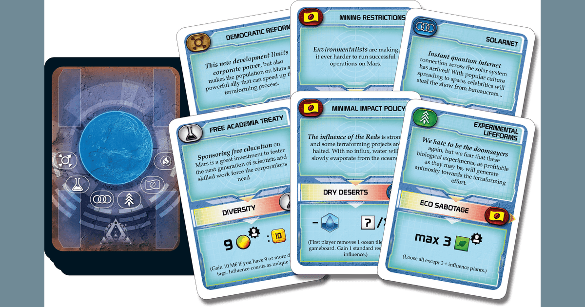 Carte Promozionali Turmoil Per Terraforming Mars – Nuove, FryxGames, Edizione 2021 - Foto 3