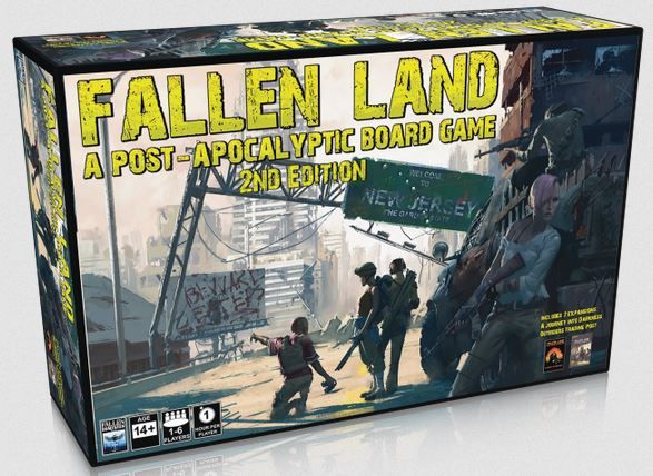 Fallen Land A Post-Apocalyptic Board Game And Both Expansions. 