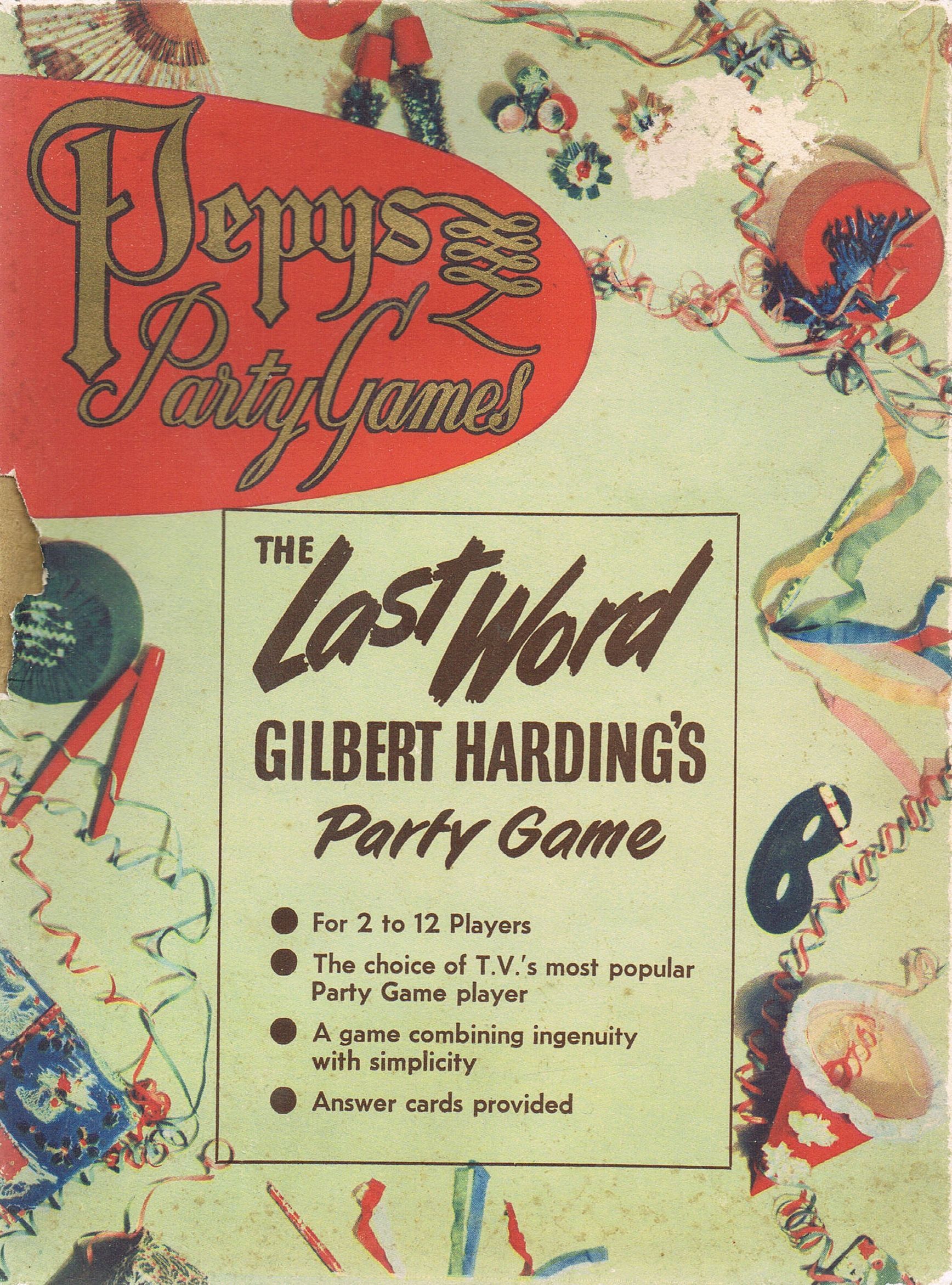 The Last Word: Gilbert Harding's Party Game cover