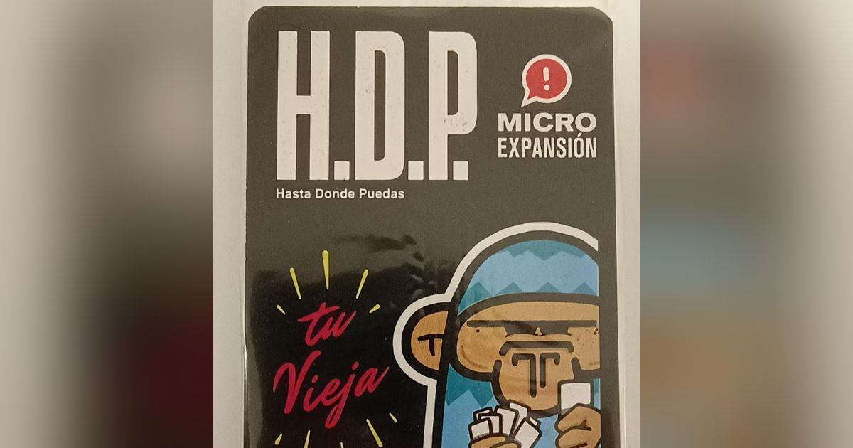 H.D.P Hasta Donde Puedas 6 Expansion Humor Board Game with Cards Ideal for  Parties Expansión 6