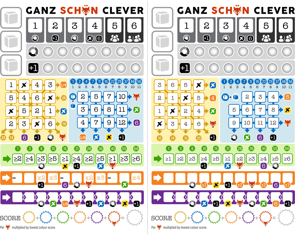 Ganz Schon Clever Clean Version With Challenge 1 And 2 That s