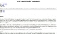 RPG Item: EE4: Water Temple of the Elder Elemental God