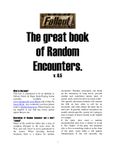 RPG Item: Fallout: The Great Book of Random Encounters