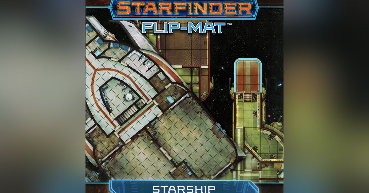 Starfinder Flip-Mat: Starship | RPG Item | BoardGameGeek