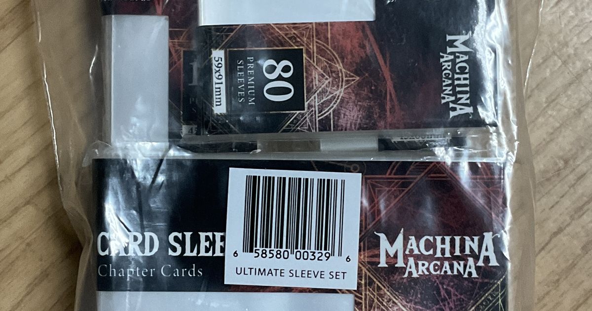 machina arcana card sleeves Machina Arcana Sleeves Bundle (semi) THICK Board Games & Card Sleeves  MTL  Sleeves