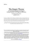 RPG Item: KET8-06: The Empty Throne