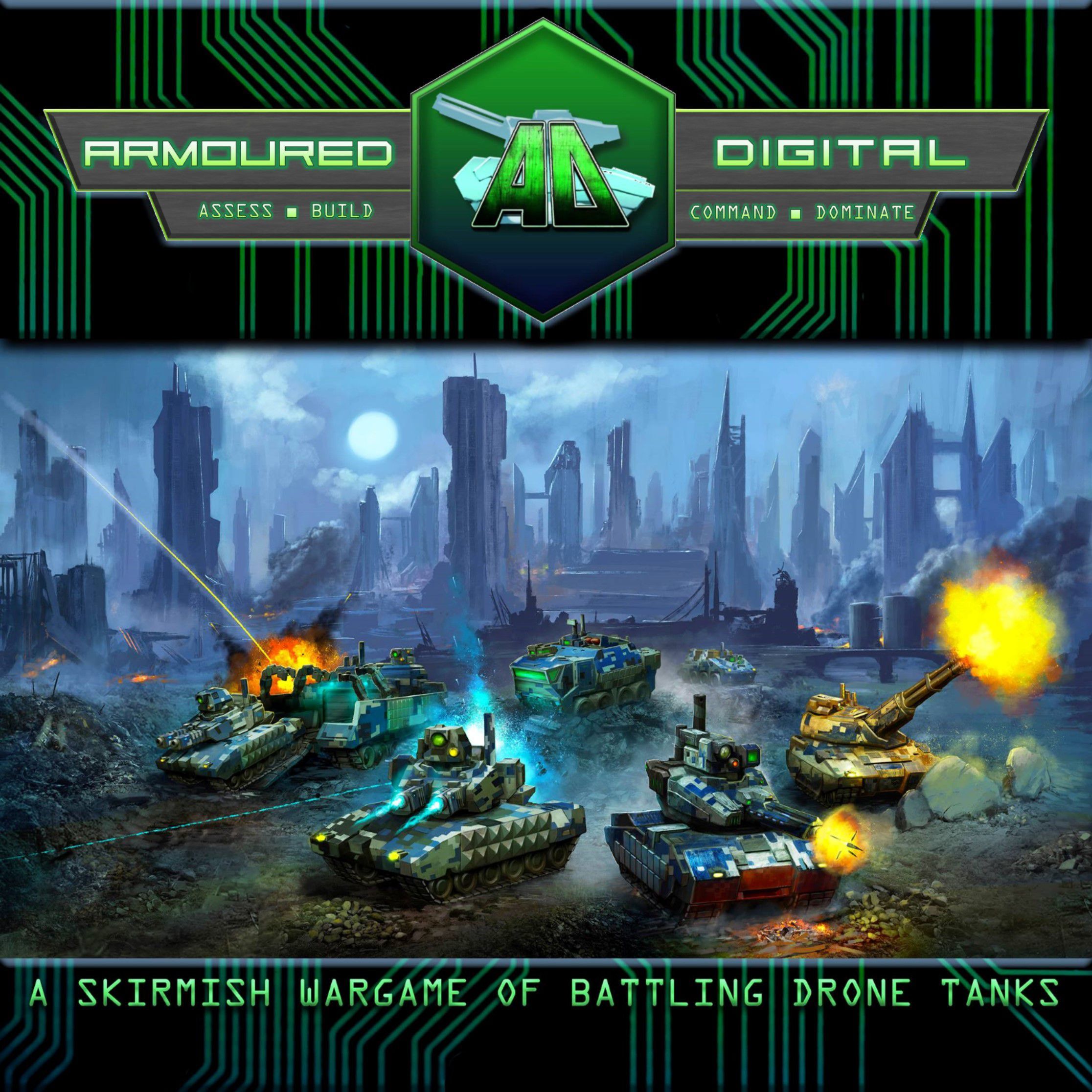 Armoured Digital Miniatures Game cover