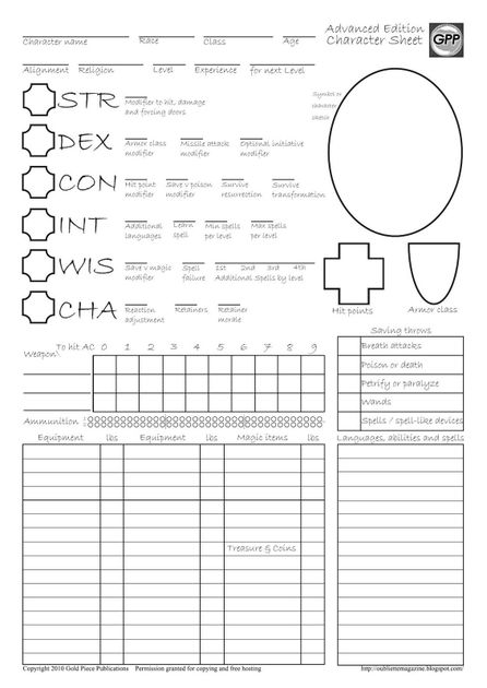 A New Labyrinth Lord Character Sheet Dnd Character Sh - vrogue.co