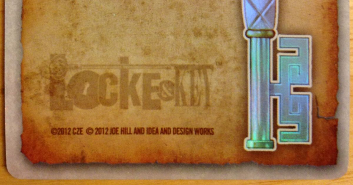 Locke & Key Timeshift Key Foil Promo Card Board Game BoardGameGeek