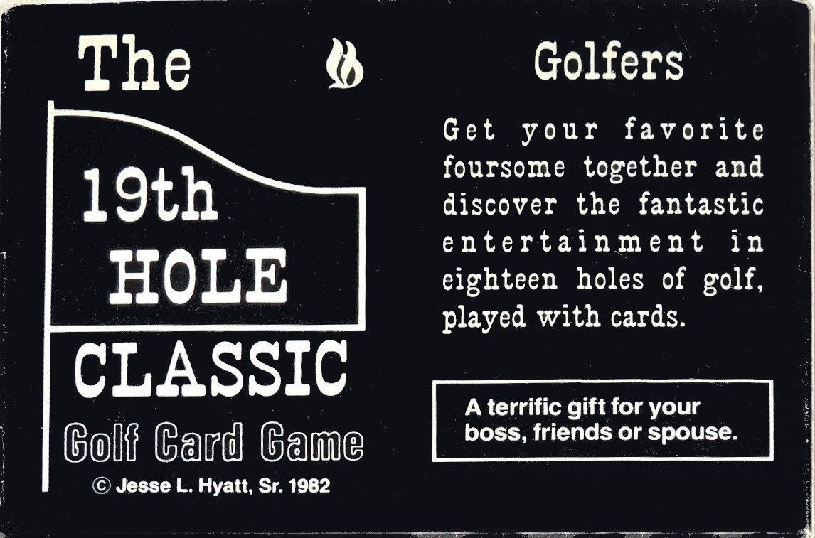 The 19th Hole Classic Golf Card Game