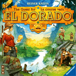 The Quest for El Dorado, Ravensburger, 2023 — front cover, English/French edition (image provided by the publisher)