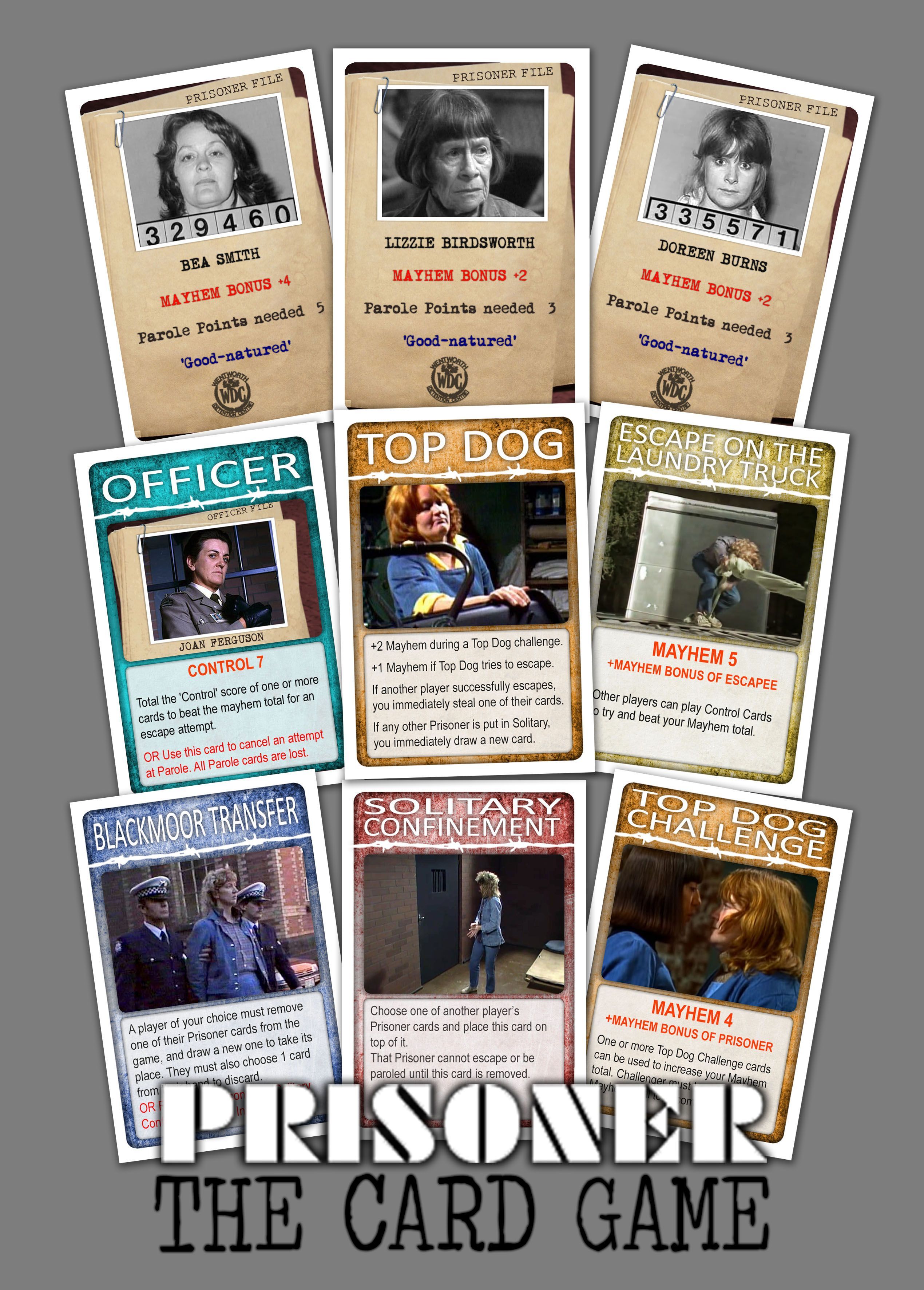 Prisoner Cell Block H Card Game