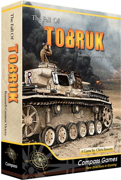 The Fall of Tobruk Board Game, Unpunched (repair to box lid as best as possible) | UK