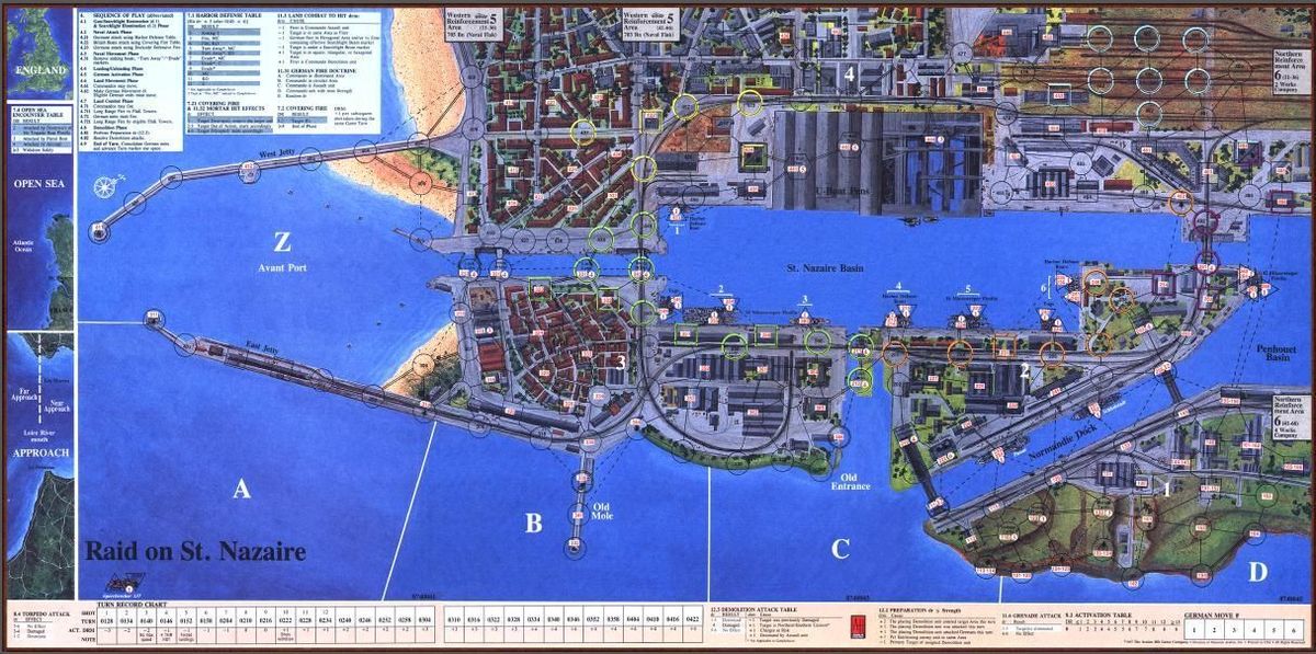 Raid on St. Nazaire | Board Game | BoardGameGeek