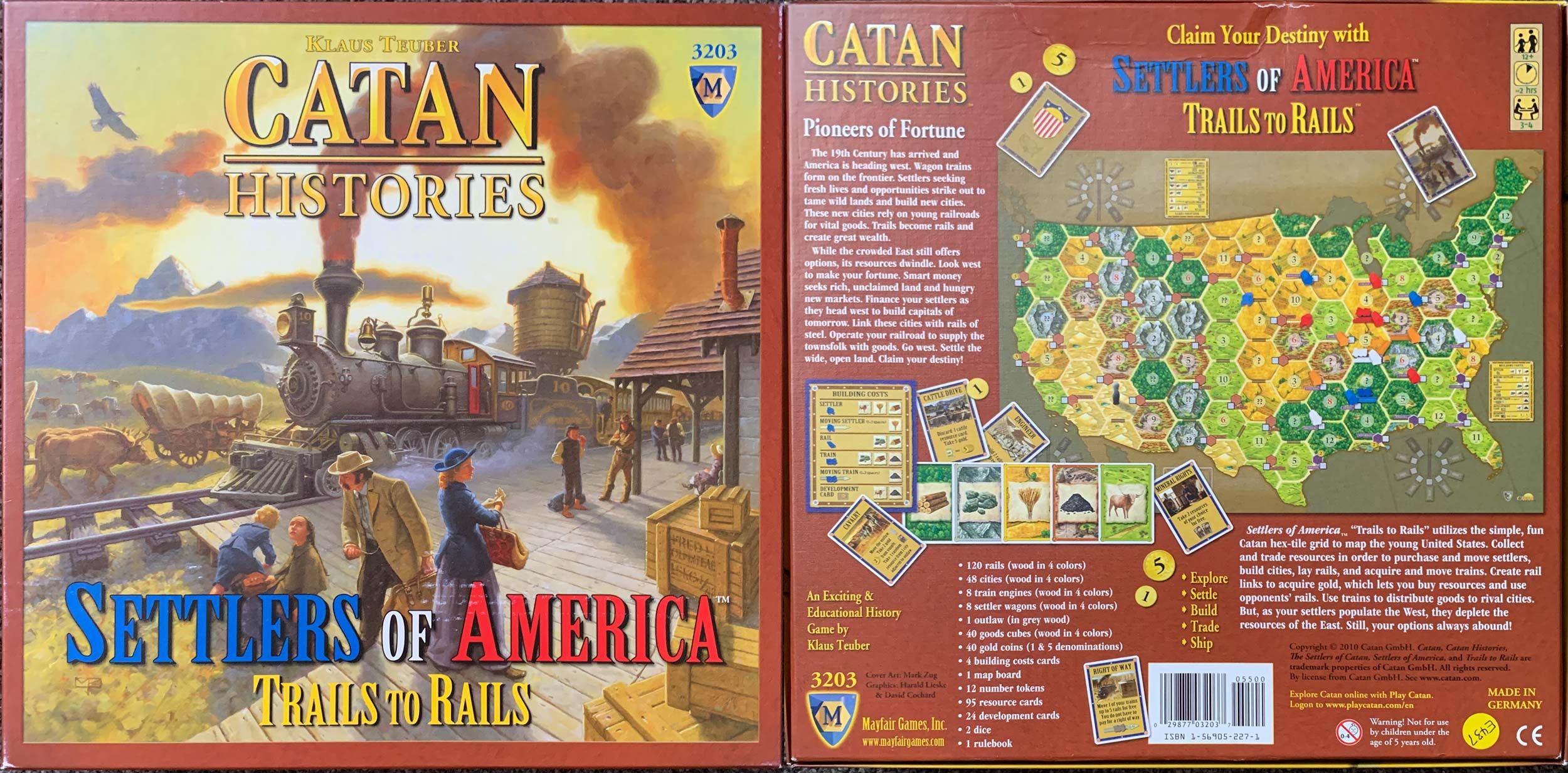 Catan Histories Settlers of America Board Game 99 Complete for sale online 