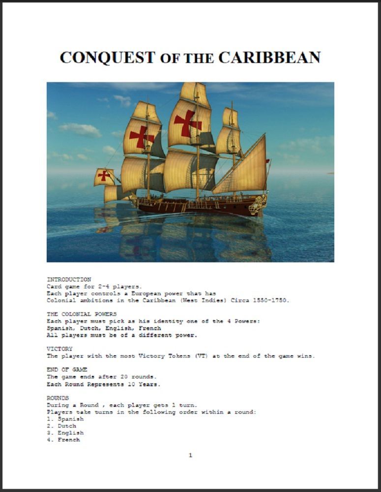 Conquest of the Caribbean box art