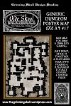 RPG Item: Olde Skool Back2Basics: Generic Dungeon Poster Map 6x6 A4 #17
