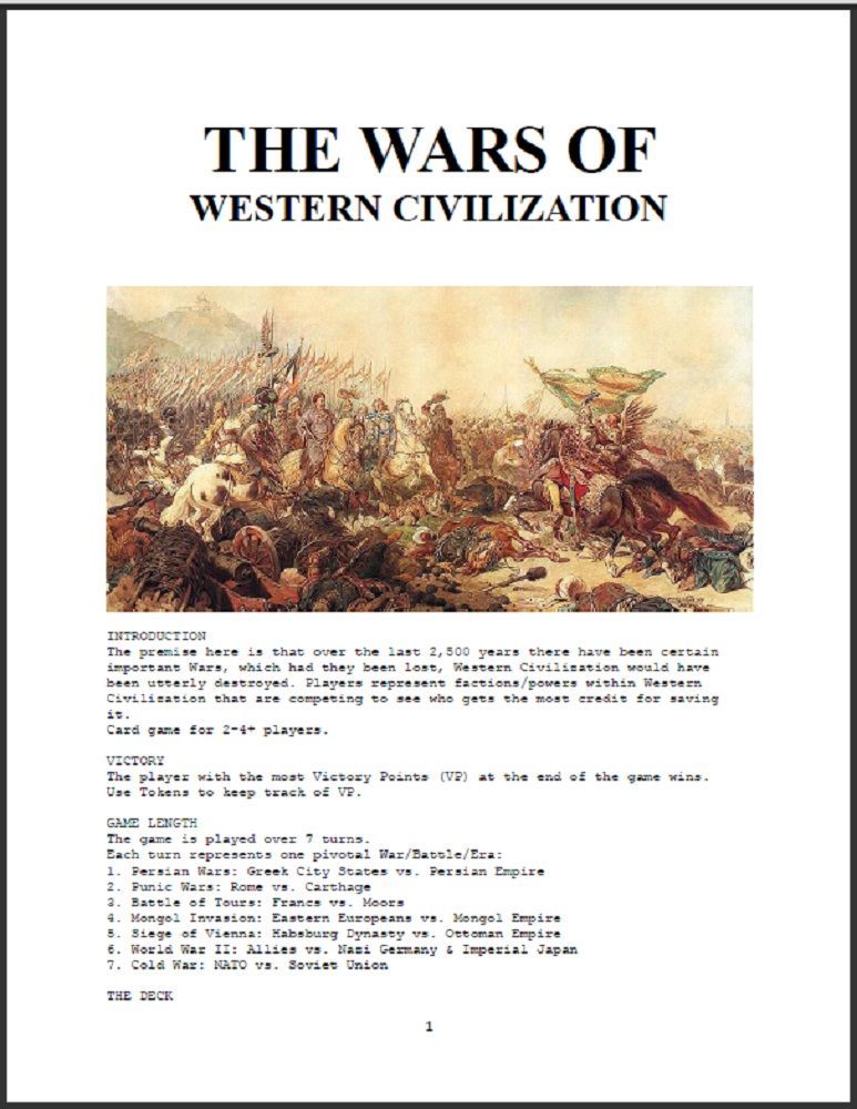 The Wars of Western Civilization