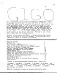 Issue: GIGO (Issue 3 - 1975)