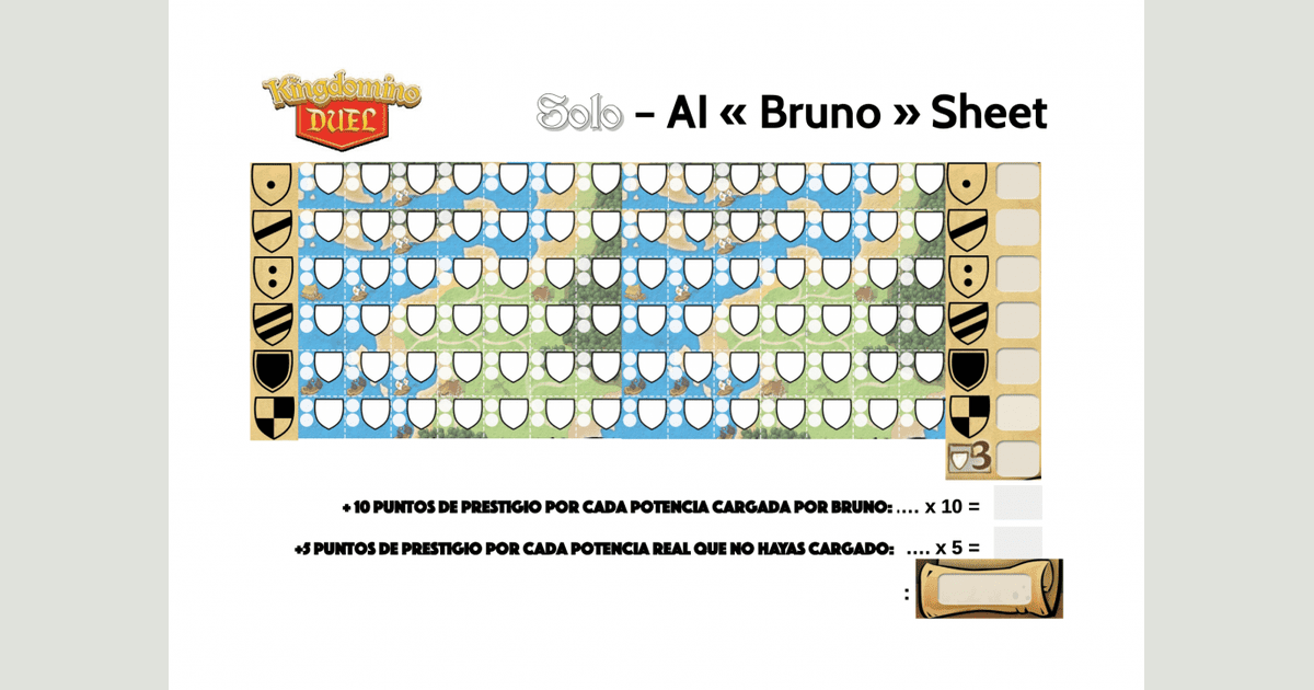 Rules Kingdomino Duel Solitaire Mode Juegos Roll & Write BoardGameGeek