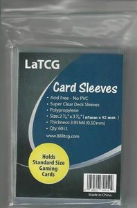 Clear Card Sleeves: Standard A (63x88 mm) = CCG