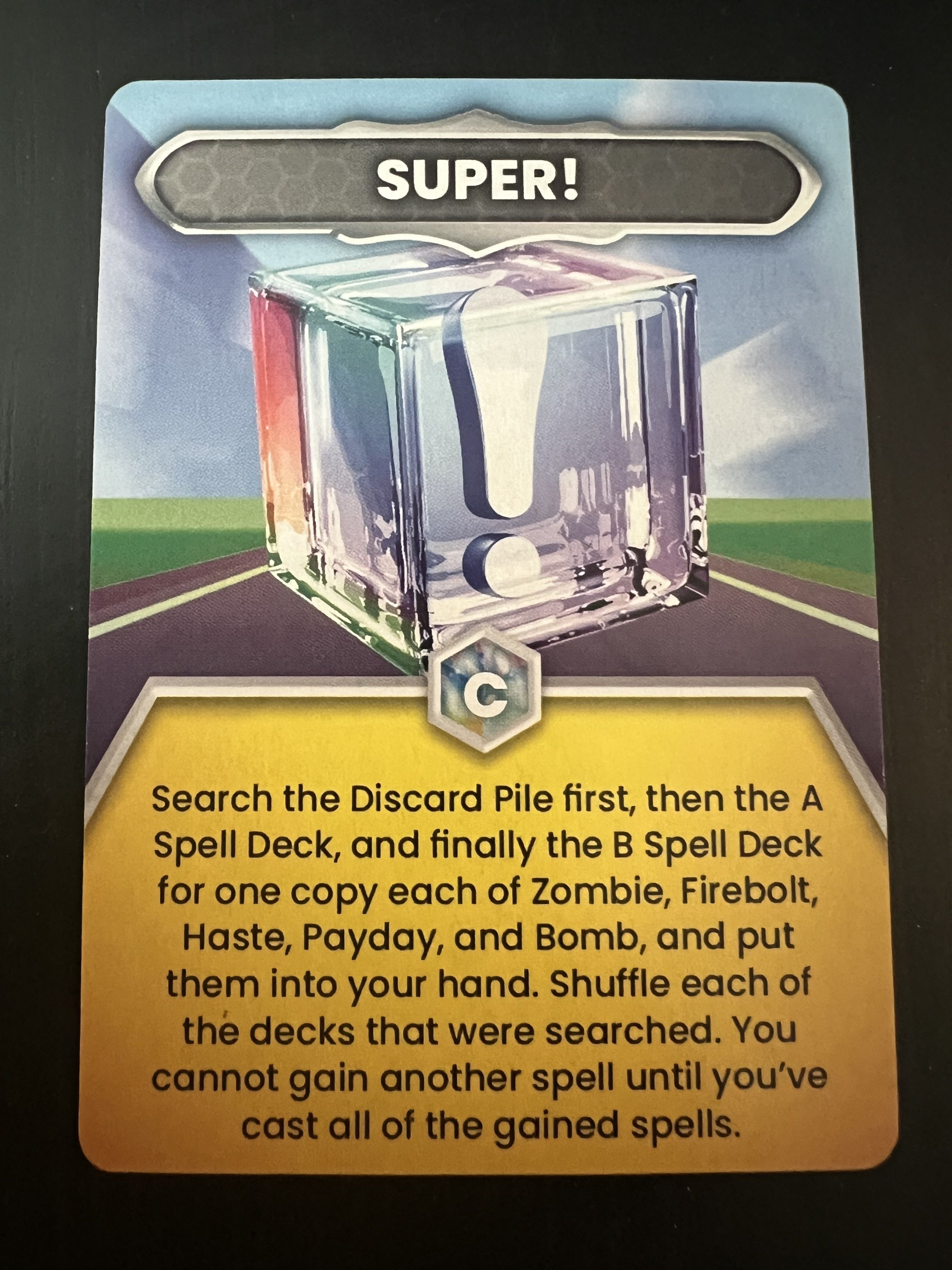 Dungeon Kart: Super! Promo Spell Card