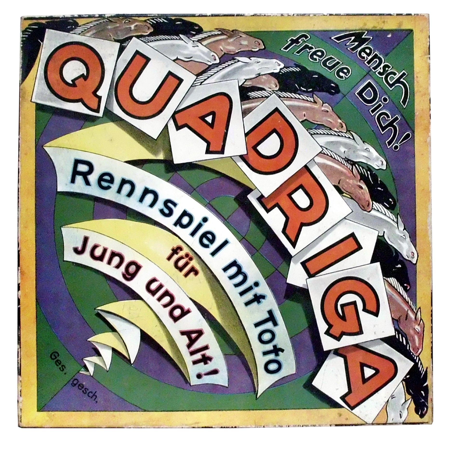 Mensch freue Dich!: Das Quadriga Rennspiel