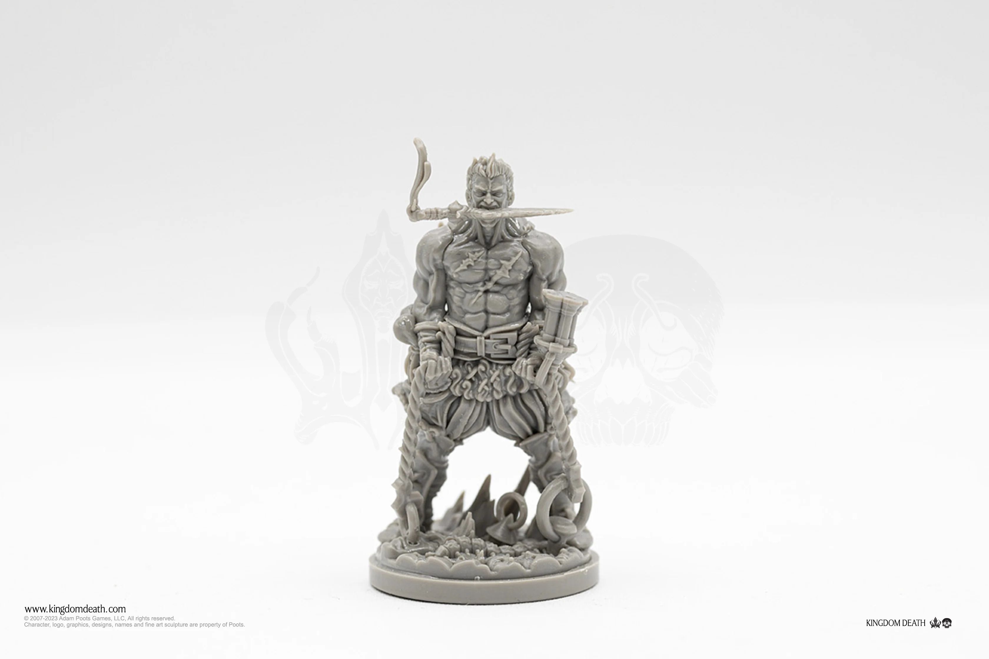 Tabletop Gaming Miniature Kingdom Death Gold Smoke Knight Unpainted Miniature – 54mm Scale, Unassembled, For KD:M Game, WH357 Gas Knight - Foto 2