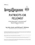 RPG Item: NYR2-03: Patriots or Felons?