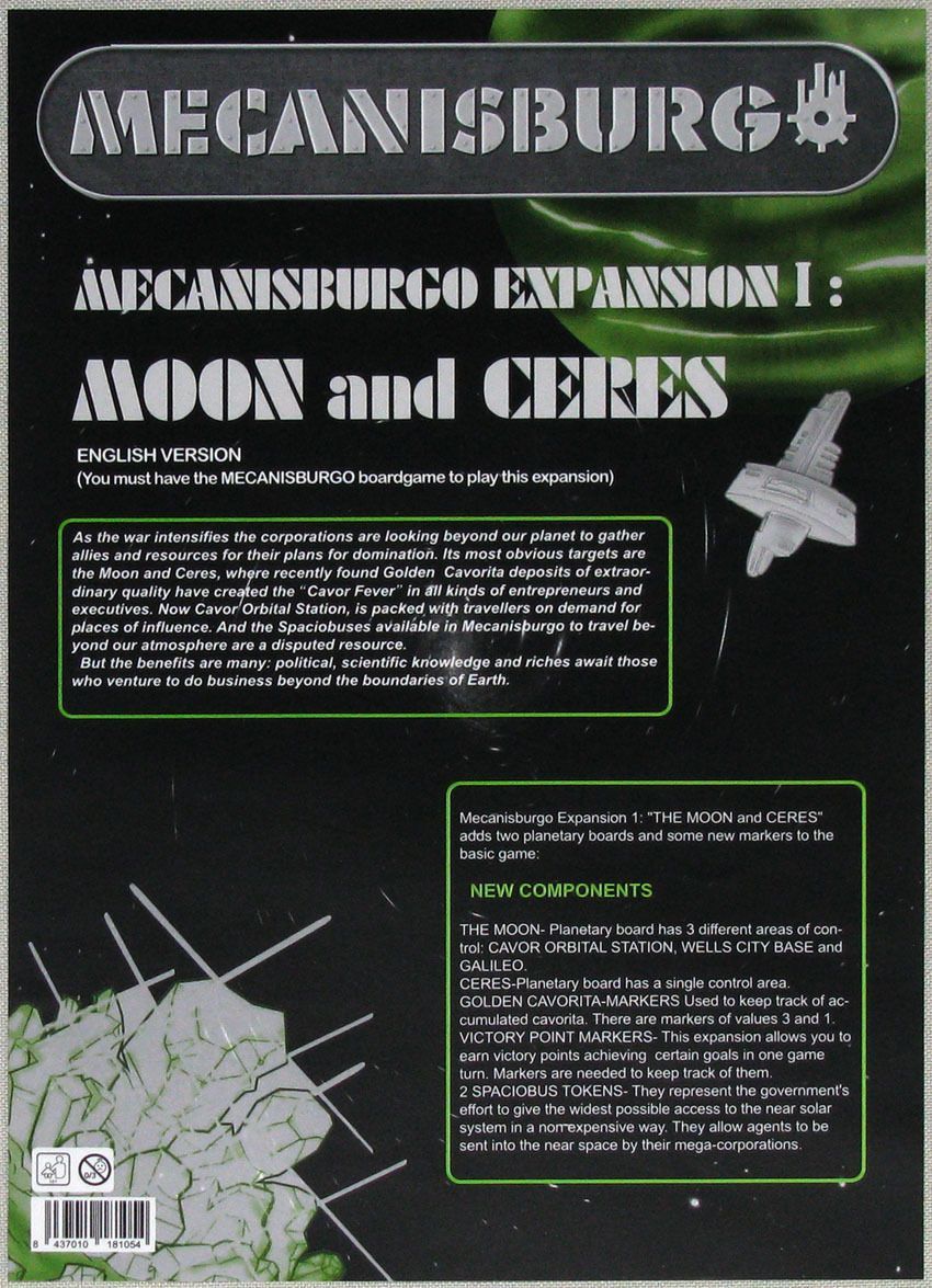 Mecanisburgo: Expansion 1 – Moon and Ceres