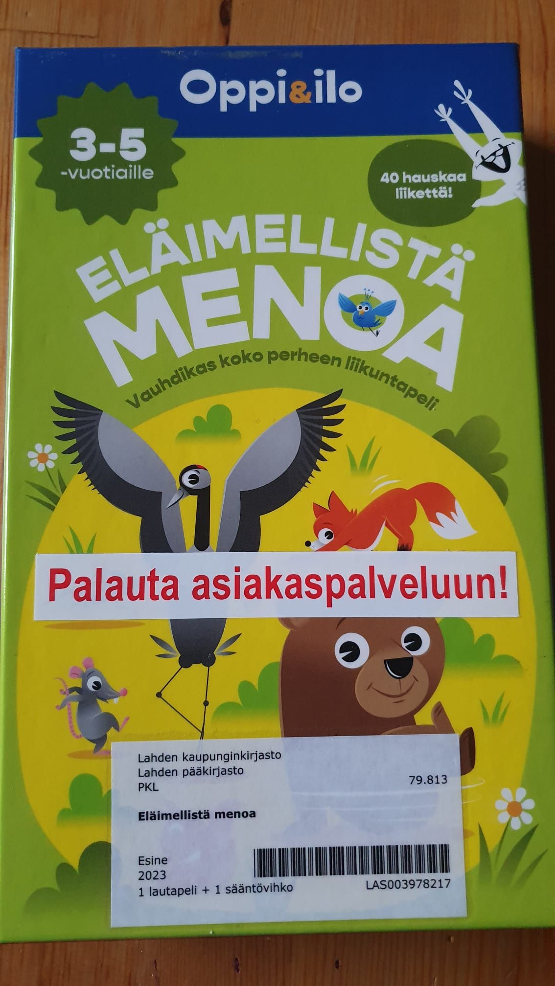 Cover art for Eläimellistä menoa