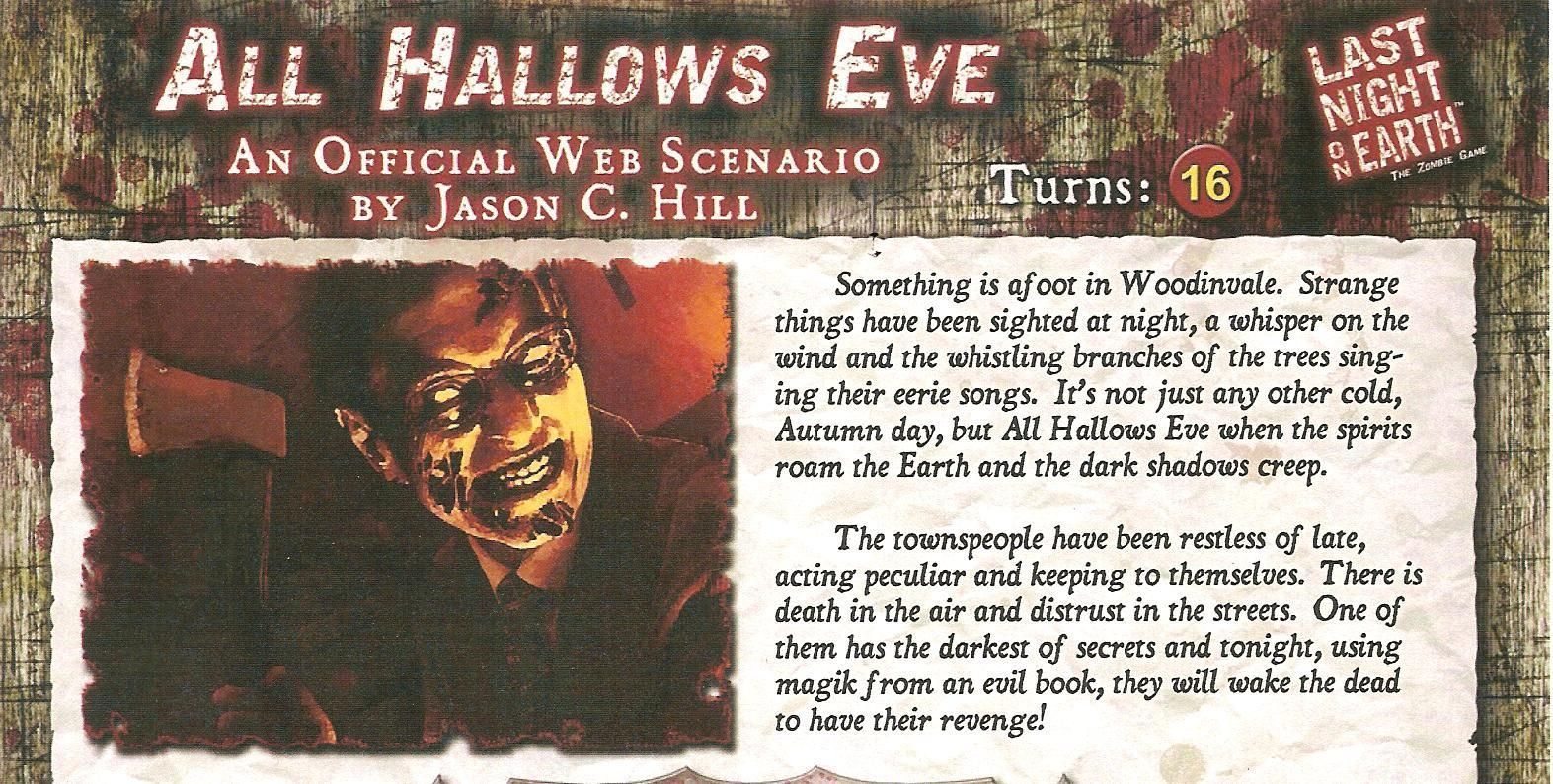 Last Night on Earth &#039;All Hallows Eve&#039; Scenario