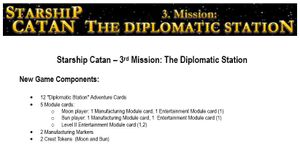 Starship Catan: 3. Mission – The Diplomatic Station