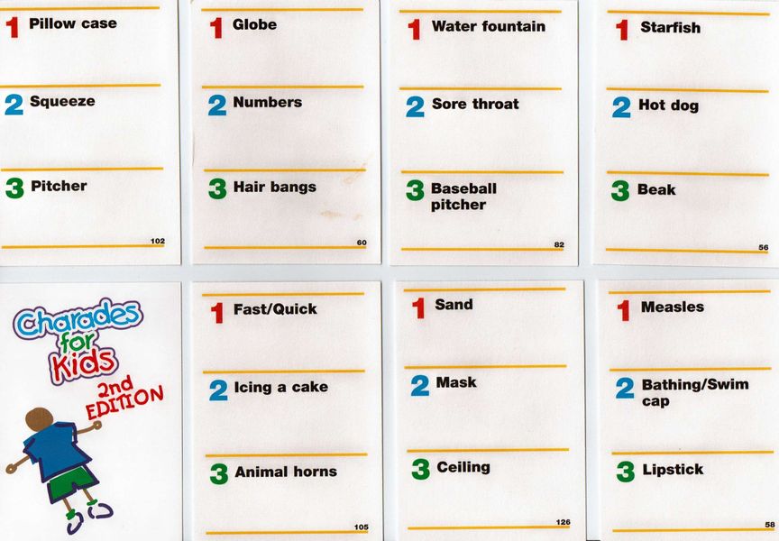 Charades For Kids Image Boardgamegeek