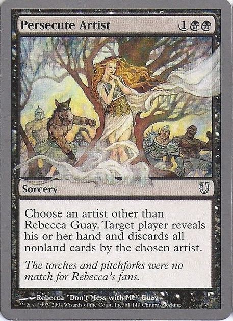 [Foil]Persecute Artist 英語 UNH Rebecca FOIL Persecute Artist | MtG Magic Unhinged | English